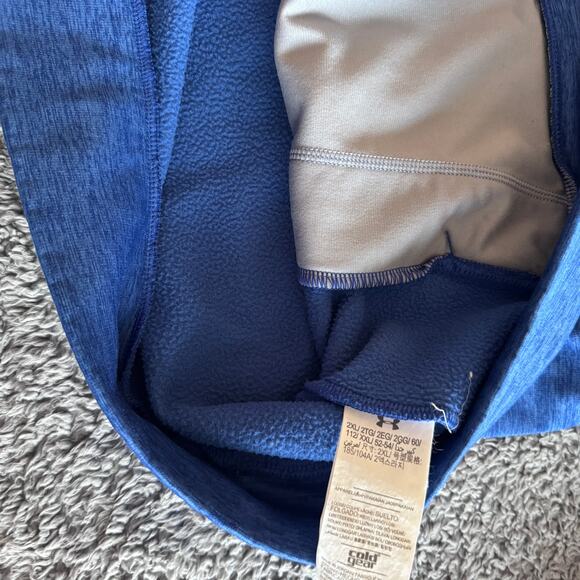 Under Armour Team Issued NFL New York Giants Combine Blue Full Zip Hoodie XXL - Picture 7 of 12